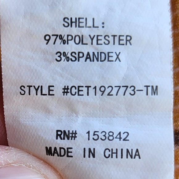 MELLODAY Gold/Black Peasant Blouse Size Small - Picture 10 of 16